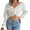 White, variant on Fesfesfes Women Sweaters Casual Colorful Long Sleeve Pullover Tops Knit Sweater V Neck Sweater Tops on