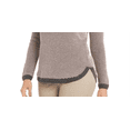 thumbnail image 3 of Charter Club Women's Textured Knit Sweater Gray Size Petite S, 3 of 3