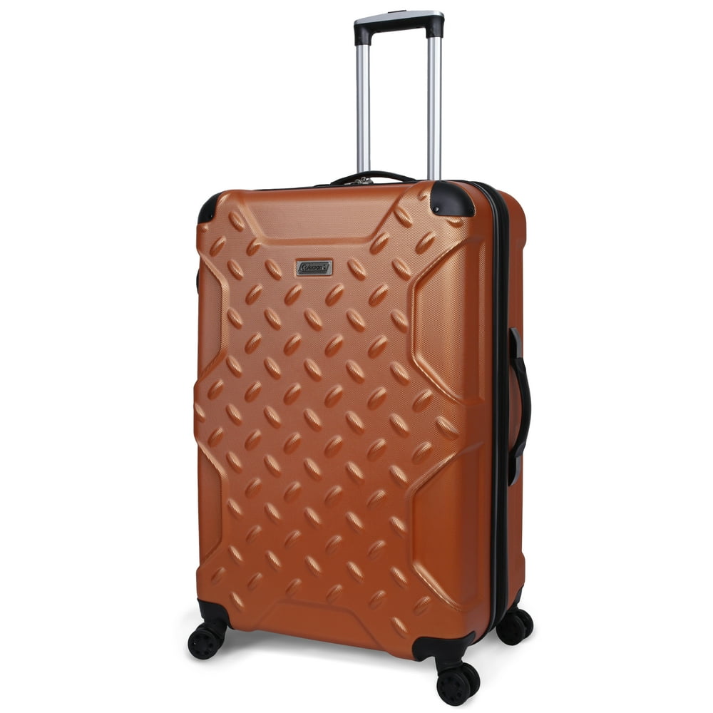Coleman 28 Ration Hard Side Upright Spinner Luggage, Orange Walmart