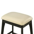 thumbnail image 3 of Carolina Classics Mirabelle 25" Wood Counter Stool in Cream (Set of 2), 3 of 4