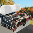 thumbnail image 2 of Yuyamidu Skull Golf Cart Seat Covers American Flag Club Car Seat Towel Blanket Flannel Golf Cart Accessory Decor Fits in More 2 Person Seats Golf Carts, 2 of 8