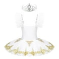 thumbnail image 3 of TiaoBug Girls Ballet Swan Dancewear Jazz Tap Latin Ballroom Dancing Dress Halloween Christmas Costume 3-12, 3 of 7