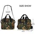 thumbnail image 2 of FORMRS Reusable Lunch Bag for Work School Leakproof Insulated Cooler with Adjustable Shoulder Strap, Brown Floral Rabbits Pattern, 2 of 6