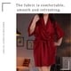 thumbnail image 5 of Albornoz para mujer, bata sedosa sexy, camisón, camisón, ropa de dormir, rojo vino, M Sweethay AP001190-14B, 5 of 7