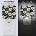 thumbnail image 2 of Daisies LED Square Night Light - Compact and Energy Efficient Illumination for Bedrooms and Bathrooms - Plug-in Wall Lamp with Auto Sensor, 2 of 6