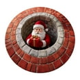 thumbnail image 4 of Siruishop Christmas Door Mat Holiday Decor Christmas Round Rug for Bathroom Party Home M M, 4 of 8