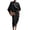 Black #10, variant on Cute Fall Dresses Batwing Sleeve Crew Neck Irregular Split Hem Casual Midi Dresses Solid Soft Cute Business 2026 Dresses Camel M