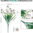 thumbnail image 2 of Firefly Hope 12 Pcs Artificial Flowers & Plants, Perfect for Garden, Home, Wedding & Farmhouse Decor(White), 2 of 3