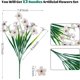 thumbnail image 2 of Xiao Hua 12 flores artificiales, plantas artificiales para jardín, hogar, boda, granja (blanco), 2 of 3