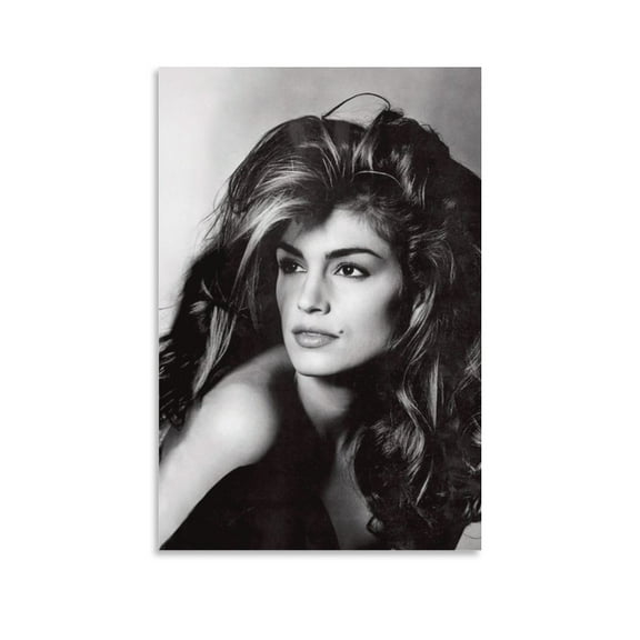 Cindy Crawford Poster Sexy Model Portrait (5) Wall Art Poster Scroll Canvas Painting Picture Living Room Decor Home 20x30inch(50x75cm)