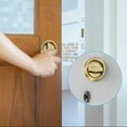 thumbnail image 6 of Uxcell 2 Pcs Recessed Door Handles Round Flush Pulls Embedded Hidden Brass, 6 of 6