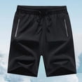 thumbnail image 6 of EOYWHK Mens Gym Shorts with Pockets with Pockets Elastic Waist Workout Shorts for Men Soft Lightweight Breathable for Running Jogging Black, Size L, 6 of 9