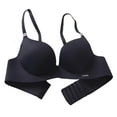 thumbnail image 4 of Wisremt Women Fashion Gather Bra Solid Color Wireless Bra, 4 of 8
