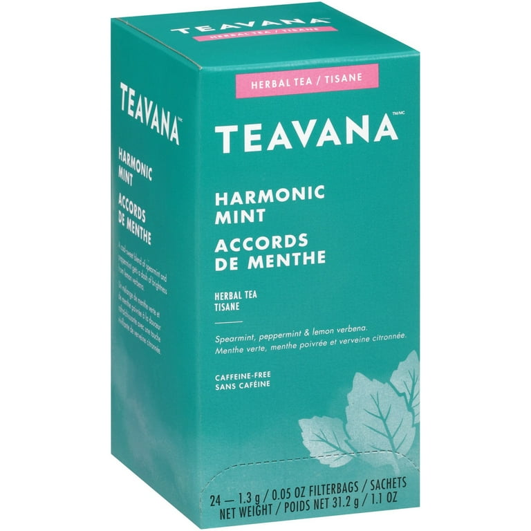 Teavana Harmonic Mint Herbal Tea, Cool Blend of Spearmint and
