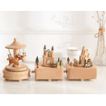 thumbnail image 3 of Christmas Music Box, Wooden Music Box Girl Musical Box for Birthday Wedding Christmas, Carousel, 3 of 5