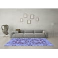 thumbnail image 3 of Ahgly Company Indoor Square Oriental Blue Traditional Area Rugs, 8' Square, 3 of 4