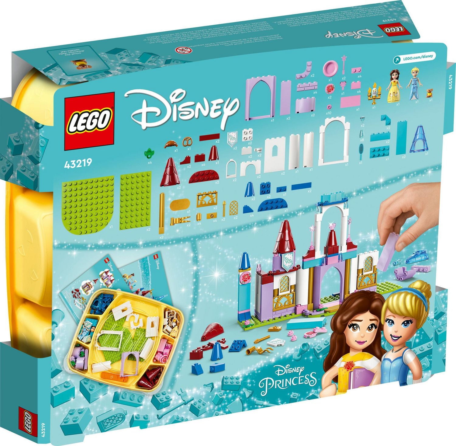 LEGO Disney Princess Les châteaux créatifs Disney Princess 43219 Ensemble de construction (140 pièces)