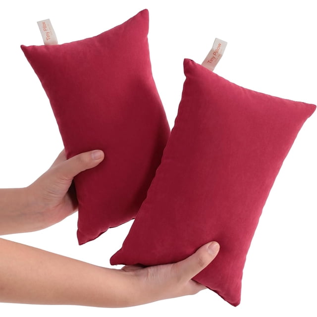 Tiny Pillows &#;xMicrofiber Mini Pillows for Travel Pets Soft Machine Washable Small Pillows for Neck Wrist Lumbar and Knee