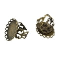 thumbnail image 4 of 10 piezas de anillo ajustable de filigrana retro en blanco/ajuste de base de cabujones ovalados de 25 x 18 mm. Bronce jinwen anillos de filigrana en blanco, 4 of 8