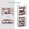 thumbnail image 5 of Fantadool 5-Tiers Shoe Rack with Handle , Non-woven Fabric, Brown, 5 of 7