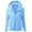 2-Blue, variant on Fashion Women Casual Hooded Slim Zipper Fleece Sweater Coat Gray M