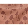 thumbnail image 4 of oneOone Viscose Jersey Fabric Tree & Giraffe Block Print Fabric By Yard 60 Inch Wide, 4 of 5