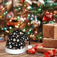 thumbnail image 6 of Haiem Daisy Pattern Santa Hat Confortable Velvet Christmas Hat for Christmas Party Favors Fit for Adults Men Women, 6 of 6
