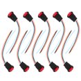 thumbnail image 1 of Acouto 10pcs Motocicleta LED Doble Flash Intermitente intermitente Lámpara de advertencia Botón de interruptor Ecomeon no, 1 of 6