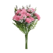 MMJ Artificial Flowers Bouquet Mixed Color Faux Silk Floral Arrangement Home Decor 12.60in