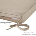 thumbnail image 3 of Sunbrella Outdoor Square Chair Pad (2-Pack), Cast Ash, 3 of 6