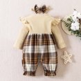 thumbnail image 6 of Karoyedx Fall Romper Infant Girl Clothes Newborn Baby Girl Clothes Fall Winter Outfits Infant Jumpsuit Letter Print Romper Coming Home Outfit White Size,9-12 Months, 6 of 6