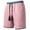 Pink-03, variant on Men's Boho Shorts with Tassel Drawstring Breathable Casual Summer Vacation Shorts for Beach & Daily Wear