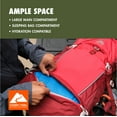 thumbnail image 6 of Ozark Trail 47 L Hydration Compatible, Hiking, Camping, Travel Backpack, Red, Unisex, New, Adult, 6 of 13