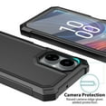 thumbnail image 5 of TJS for Boost Mobile Celero 5G 2024 (3rd Version) Phone Case, with Built-in Screen Protector, Full Body Protective Heavy Duty Hybrid Bumper Cover for Celero3 5G (Black), 5 of 7
