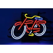 Queen Sense 14"x10" Fat Tire Bike Bicycle Neon Sign Neon Light Beer Bar Pub Man Cave Handmade Neon Lamp 114FTBO