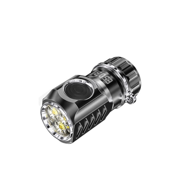 Bearachild Linterna de aleación de aluminio de 3000LM, resistente al agua, 6 modos, potente herramienta de iluminación de luz regulable, pesca de escalada Iluminación y accesorios Negro Bearachild HA074396-01