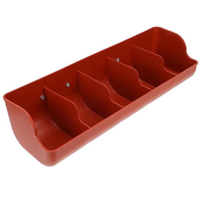 Alimentador de cerdos engrosado Ranura de alimentación de cerdos de plástico Pesebre de cerdos de 5 compartimentos Kaili Sencillez