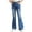 A Blue, variant on Raenseen Kids Girls Ripped Flare Jeans Bell Bottom Pants Casual Wide Leg Denim Trousers Playwear A Blue 12