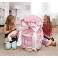 thumbnail image 2 of Royal Pavilion Round Doll Crib with Canopy and Bedding - Pink/White, 2 of 8