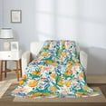 thumbnail image 2 of Disketp Colorful Fruits Cozy Flannel Fleece Throw Blanket: Has a velvety texture for All Seasons - Perfect for Women, Men, & Kids"60"x50", 2 of 6