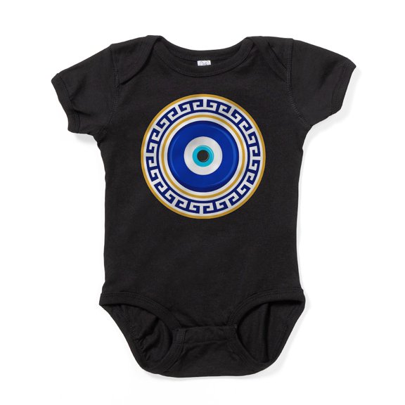 CafePress - Greek Mati Evil Eye 4 Body Suit - Cute Infant Bodysuit Baby Romper - Size Newborn - 24 Months