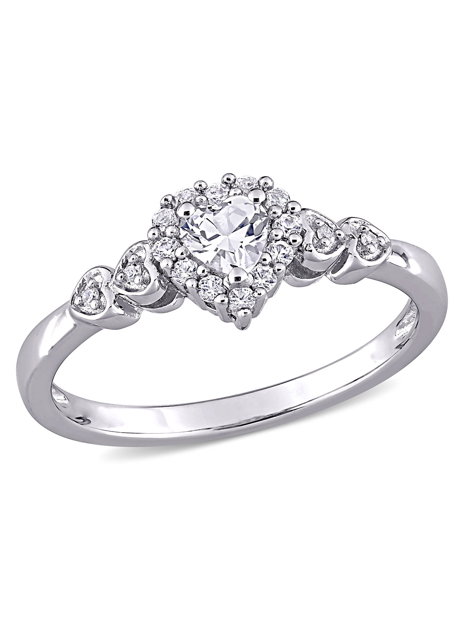 3 Diamond Promise Ring in Sterling Silver Size-10.75 1//20 cttw, G-H,I2-I3