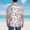 thumbnail image 6 of Haiem Rose Flowers Printed Hawaiian Shirt for Men - Men’s Casual Beach Summer Shirts - Stretch Fabric with Modern Fit-Small, 6 of 9