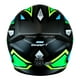 thumbnail image 3 of Casco Integral Para Moto ABS Shaft Atom L Color Negro/Color Verde Shaft SH-522 Atom, 3 of 4
