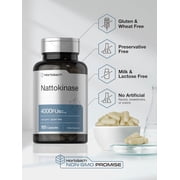 Nattokinase Supplement | 4000 FU | 150 Capsules | Non-GMO, Gluten Free | by Horbaach