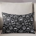 thumbnail image 3 of Black Pumpkin Halloween Throw Pillow Cover 20 x 26 Inch Decorative Pillow Cover Web Retro Animals Art Lumbar Pillowcase Seasonal Rectangle Cushion Case for Couch Sofa Bed Living Room, 3 of 7