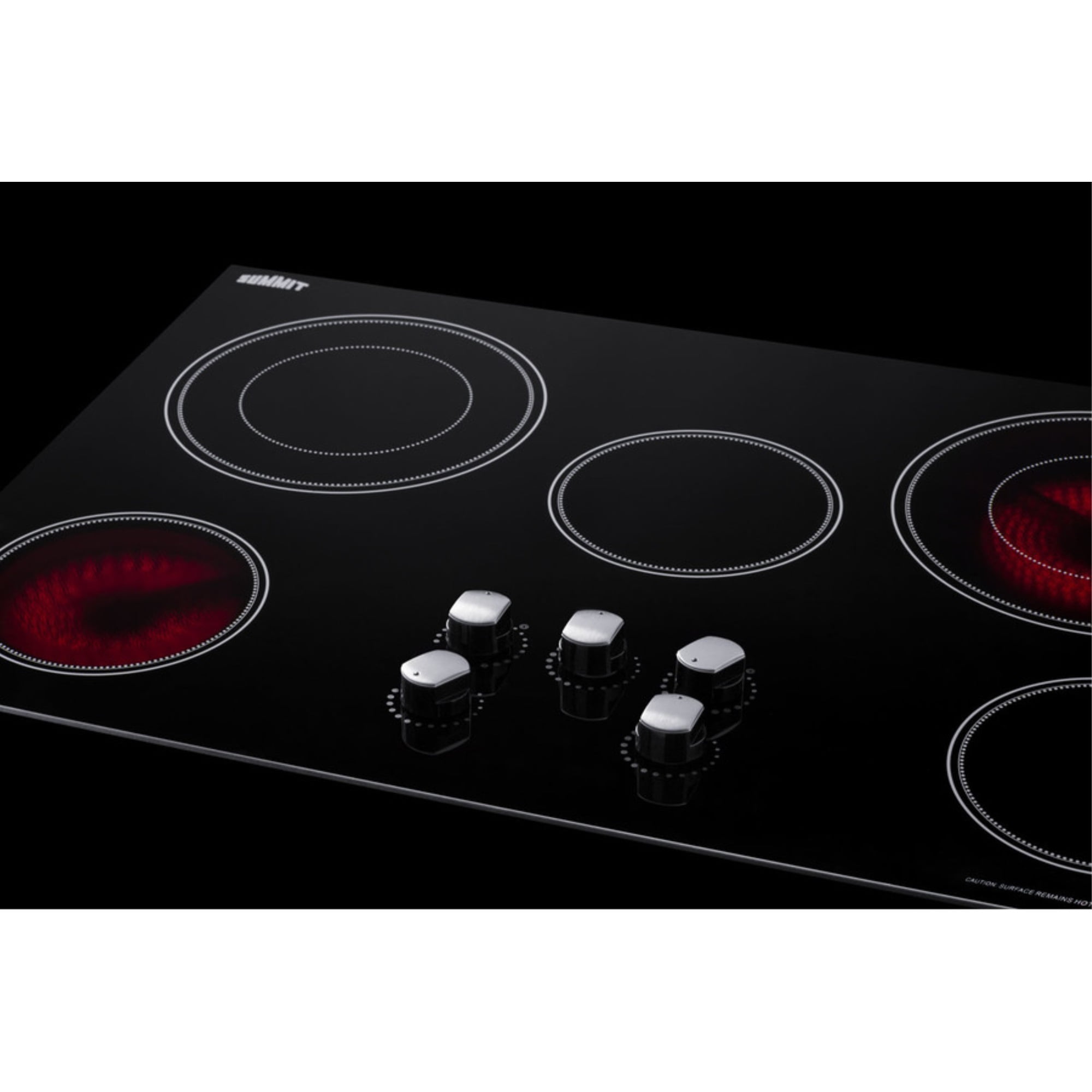 36" Wide 208-240V 5-Burner Radiant Cooktop
