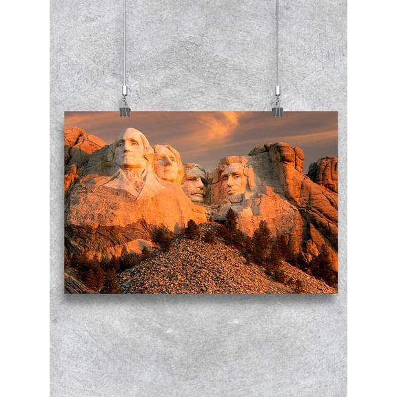 Mount Rushmore Sunset Poster -Image by Shutterstock