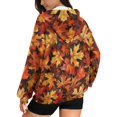 thumbnail image 2 of Renewold Maple Leaf Womens Oversized Sweatshirts Fleece Hoodies Casual Zip Up Long Sleeve Sweaters Oversized Pullover Jackets Cardigan Comfy Workout Clothes for Ladies Girls, S, 2 of 7
