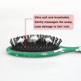 thumbnail image 5 of Green Christmas Tree Pattern Hair Brush,Girls Detangling Hair Brush,Glide Through Tangles with Ease for Wet & Dry Hair,8.8"X2.8", 5 of 7